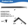 2 Pack Downspout Bracket,Heavy-Duty Downspout Extension Brackets with Steadiness Coating,Rust-Proof Anchor for Pipe Support,Easy to Install and Adjustable Size