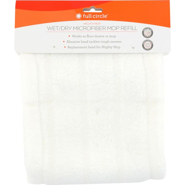 Full Circle Cleaning Products Mop Wet Dry Mighty Microfiber Refill, 1 EA