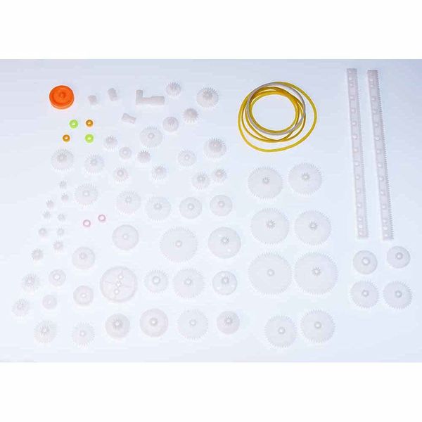 75pcs Plastic Motor Gear Set Kit Pack Assortment for Low Power DC Motors Hobby Electronics