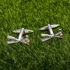 Golf Ball And Clubs Cufflinks for Men.