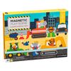 Petit Collage PTC335 Construction Site Magnetic Play Scene Set, Multicolor