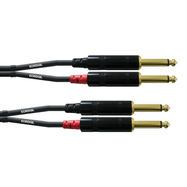 CORDIAL Audio Cable Double Jack Mono 1.5 m Cable Audio Essentials Jack