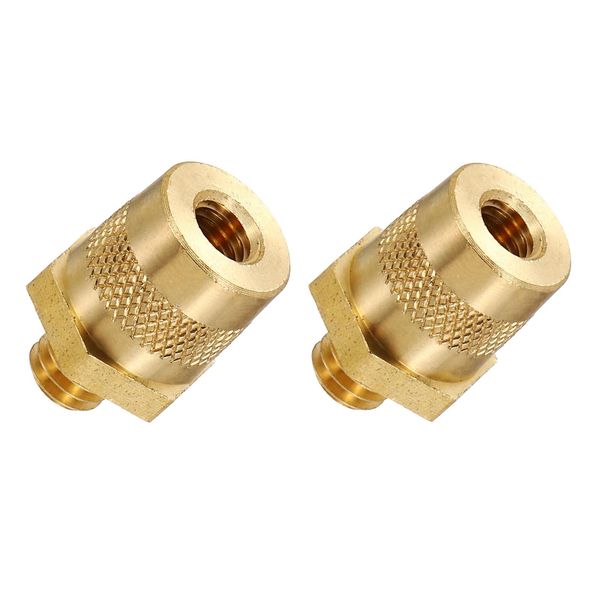 sourcing map M8 x 3/8 Inch Battery Terminal Charging Posts Positive or Negative Battery Terminal Connector Post Adapter Thread Stud 1 Pair