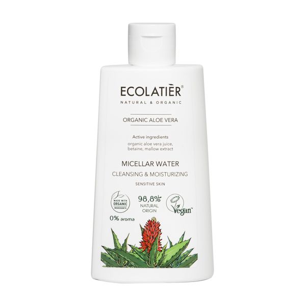 ECOLATIER Bio-Aloe-Vera-Gesichtstonikum, 250 ml - Vegan zertifiziert - 98% natürlichen Ursprungs - Intensive Feuchtigkeit mit Hyaluronsäure