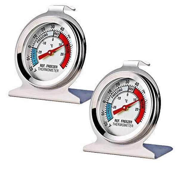 Pack Refrigerator Freezer Thermometer Large Dial Analog Thermometer 2