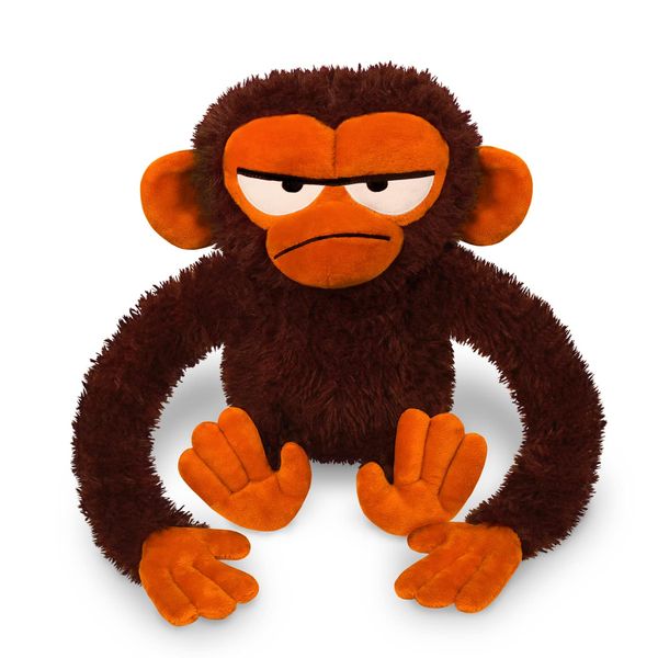 YOTTOY Contemporary Collection | Grumpy Monkey Soft Stuffed Plush Toy – 7.5”