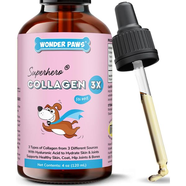 Premium Collagen for Dogs – Skin & Coat Supplement for Dogs, Hip & Joint Supp...