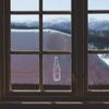 Small 100mm 'Wine Bottle' Clear Static Window Cling Sticker/Decal (White) (WC00111012)