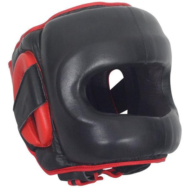 Ringside Deluxe Face Saver Boxing Headgear, L/XL, Black, Large-X-Large