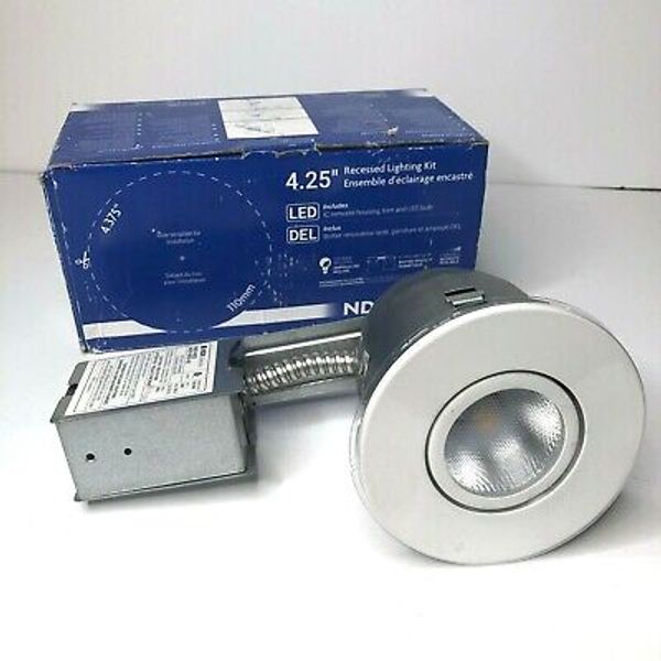 NDR Electric KRS135-WH 4.25 inch Recessed Lighting Kit White 525 Lumens (SHB)