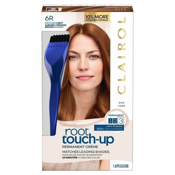 Clairol Nice n Easy Root Touch-Up Haircolor 6R Light Auburn Brown 1 ct Pack of 3