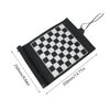 Andux Rollable Chess Board Game Portable Chess Set PGSLQ-01 (Black)