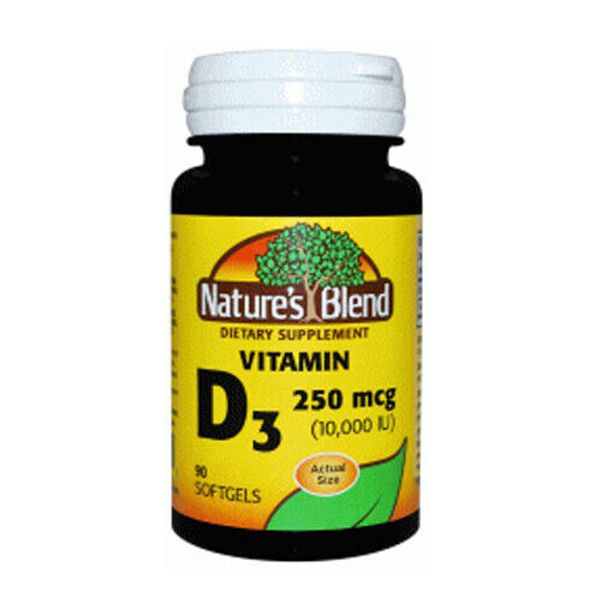 Vtiamin D3 90 Softgels 250mcg (10000IU)