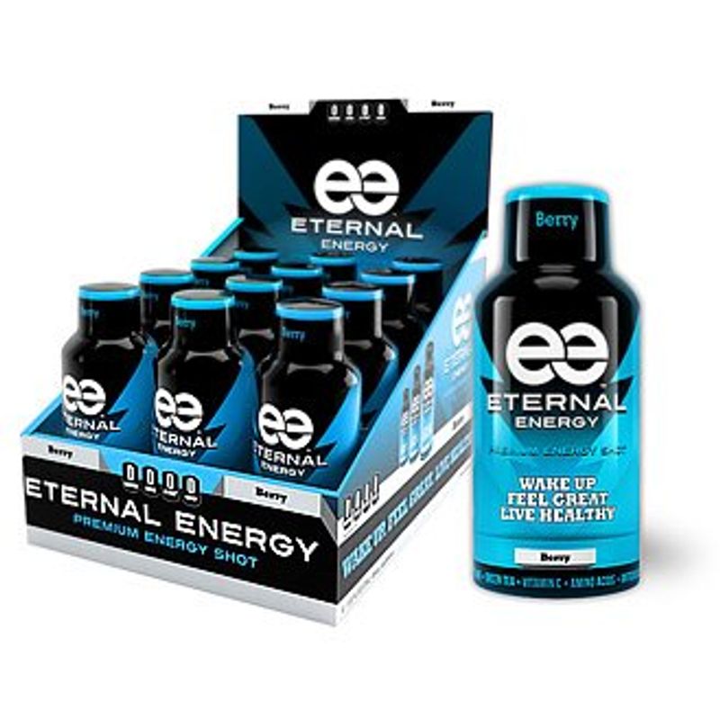 Eternal Energy shot BERRY flavor 2oz - 12 Pack - Vitamin B, Vitamin C ...