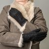 Vera Tucci TOUCH SCREEN BOUCLE GLOVES RMD2403-180-04 BLACK