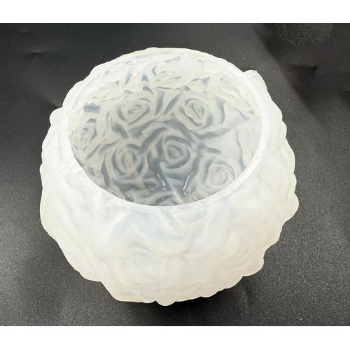 4pcs Strawberry Candle Molds Valentine's Day Resin Casting Mold Candle Making Molds 3D Flower Mold for DIY Soap Making Polymer Clay Craft Plaster (Rose Ball)