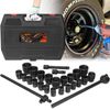 3/4" Drive Impact Socket Set, 6 Point SAE and Metric Shallow-Socket Tool Set