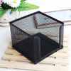 NUOLUX Table Metal Mesh Collection Square Note Paper Holder Desktop Accessory (Black)