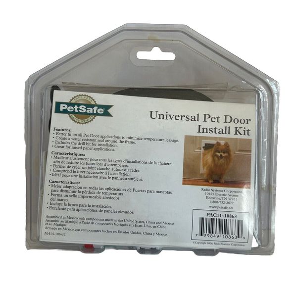 Petsafe Universal Pet Door Install Kit Creates Water Resistant Seal around Frame