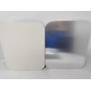 2 x Aluminium Foil Deep Rectangular Roasting Oven Baking Dish Tray + Cardboard Lid 32x26x7cm