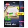 Avery 05979 High-Visibility Permanent Id Labels, Laser, 1 X 2 5/8, Asst. Neon, 450/pack