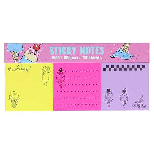 Sunstar Stationery S2840383 Sticky Note Pad Party Time Ice