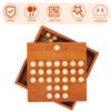 OATIPHO Single Chess Solitaire Diamond Chess Peg Solitaire Game for Personal Bamboo Board Flight