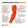 Pro-Fit Sports Compression Arm Sleeve (Single) Solid Designs
