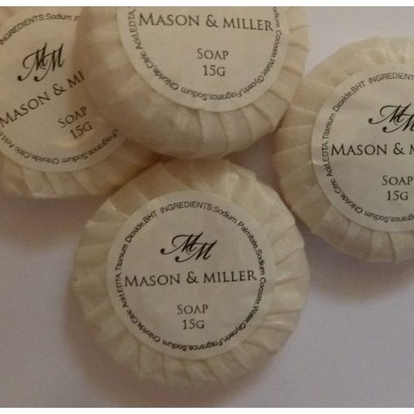 25 x Mason & Miller Tissue Pleated Guest Soaps