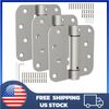 Self Closing Door Hinges, Spring Loaded Hinges 4 Inch, Brushed Nickel, 3 Pack