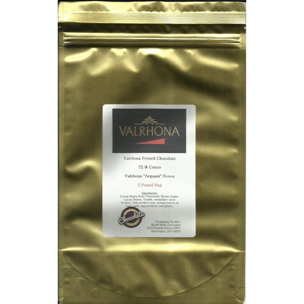 Valrhona Chocolate Araguani 72% Feves - 2 lb
