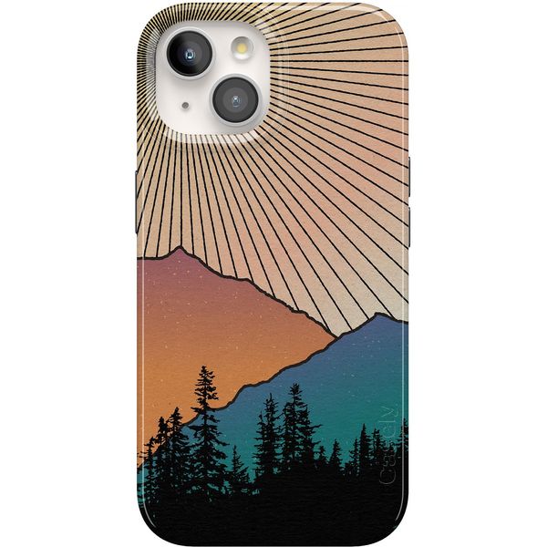 Casely Compatible with iPhone 15 | Golden Hour | Mountain Sunset Case