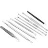 9 Pcs Blackhead Remover Pimple Popper Tool Kit Professional Comedone Extractor