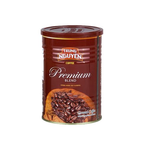Trung Nguyen — Premium Blend — Roasted Ground Coffee Blend — Strong and Bold — Arabica & Robusta — Chocolate Flavor — Vietnamese Coffee 1 Can (15 oz)