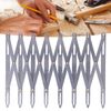 Equal Space Divider, Expanding Aluminum Sewing Gauge Button Guide Measure Multiple Equal Distances for Crafting Pleating Button Space