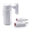 Adapter-Universe 2X Infrared Alarm System Security System Sensor Motion Sensor Wireless with Remote Control Siren Alarm Detection Sensor