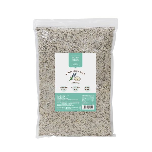 SOMA FOODS White Chia Seeds CHIA SEEDS 900 g Health Food Superfood