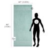 Extra Large Bath Towel - Oversized Ultra Bath Sheet - 100% Cotton - SPA GREEN