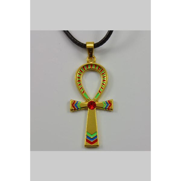 Health, Prosperity Long Life Egyptian Cross Pendant Necklace Amulet .