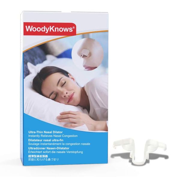 WoodyKnows Ultra-Thin Nasal Dilators (M 3 Pack)