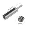 sourcing map 100mm Long 13mm Hex Nut Socket Slotted Extension Driver Bit Adapter 1/4" Hex Shank Cr- V