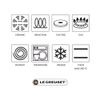 Le Creuset glass lid, Ø 22 cm, practical addition to the aluminum and cast iron range, screwed handle made of stainless steel