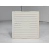 Vintage White Ceramic Tile 4.25 in Subway Square Rippled Matte Potters Touch