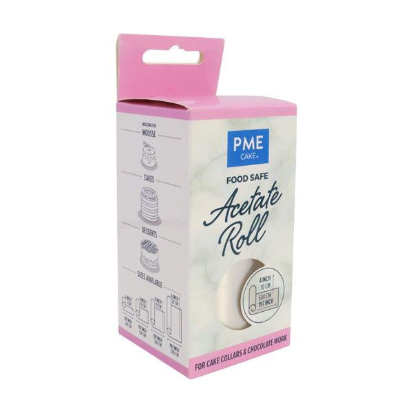 PME AT04 Food Safe Acetate Roll-5 Meter, Plastic
