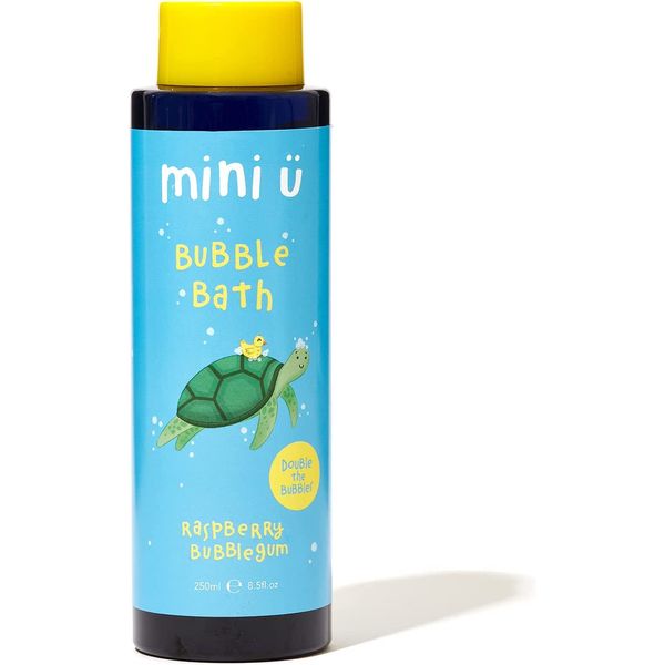 Mini U Raspberry Bubblegum Bubble Bath Blue - UK Made, Naturally derived, Vegan & Cruelty Free