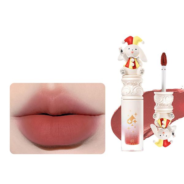 Cute Rumor Lip Tint, Matte Lip Gloss, 0.08 oz (2.25 g), 1 Piece, Popular, Cute, Stylish, Beautiful Color, Glossy, Gentle, Rich Colors, Glossy, No Shedding Girls, 27 Colors (C08)