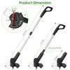 Electric Cordless Grass String Trimmer Lawn Edger Weed Trimmer Rechargeable US