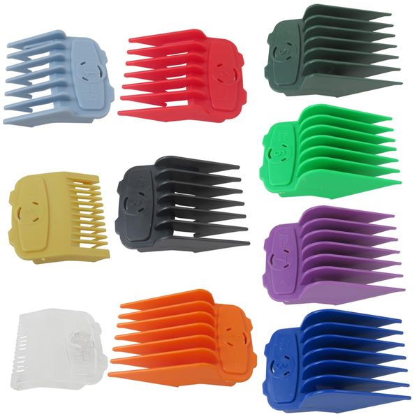 US! 10-Pack Magetic Clipper Guards Set for MC2/MC3/Multi-Purpose 79607, Color Coded Clipper Guides Replacement - Length: 1/16" to 1"