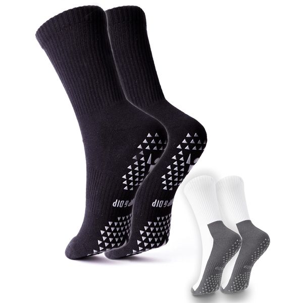 1Paar Anti-Rutsch Sportsocken, Grip Socken gegen Wegrutschen auf glatten Böden, Stoppersocken gegen Verrutschen in Schuhen, Rutschfeste Noppen-Socken für Fitness, Calisthenics, Pilates, Yoga