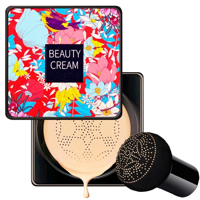 ZDHSOY Mushroom Head Air Cushion CC Cream, Mushroom Head Air Cushion BB Cream/Air Cushion CC Cream/Concealer Long Lasting Nude Makeup Foundation,Oil Control, Moisturizing Air BB Cream